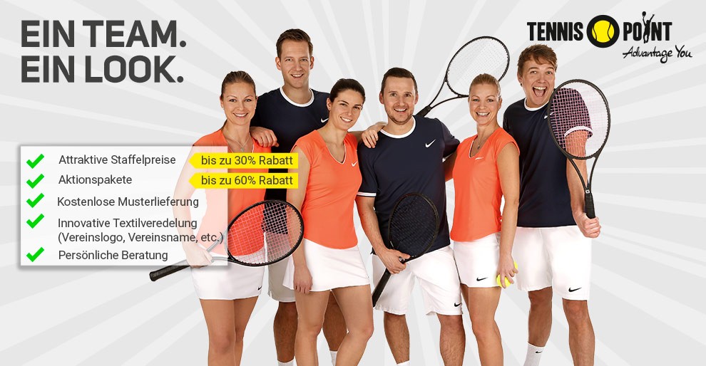 Tolle Teamwear- und Ballangebote bei Tennis-Point - schnell zugreifen!